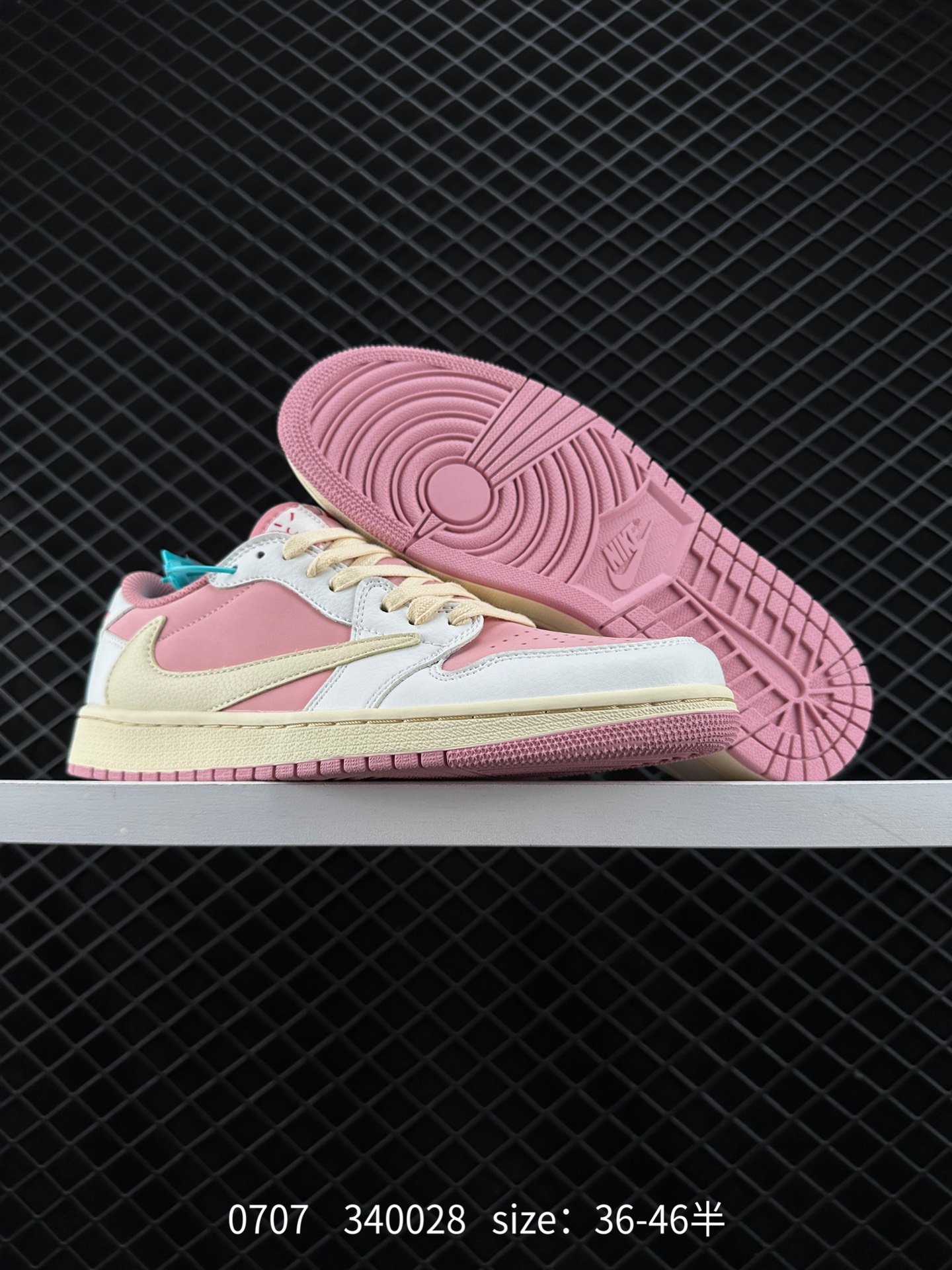 Fragment Design x Travis Scott x Nike Air Jordan 1 Low OG SP”Military Blue”